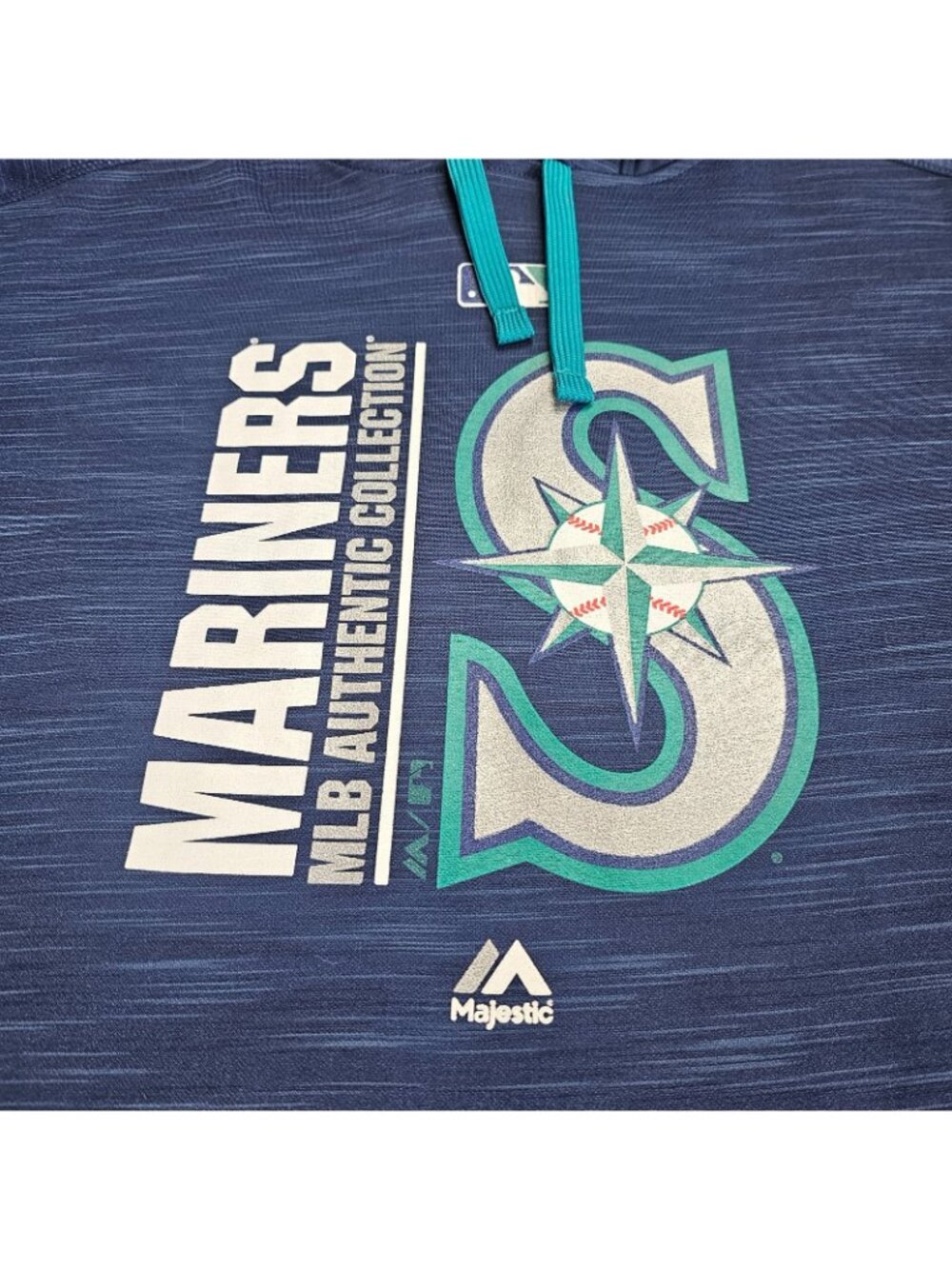 Majestic Seattle Mariners MLB Hoodie Mens M Authentic Collection Therma Base - Picture 3 of 13
